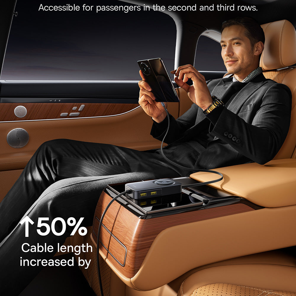 Auto nabíječka Baseus PrimeTrip VW1, 105W, 3A, 3 x USB-A - 2 x USB-C, Černá C00069000121-00