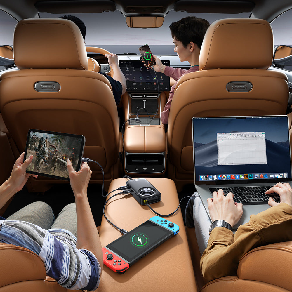Auto nabíječka Baseus PrimeTrip VW1, 105W, 3A, 3 x USB-A - 2 x USB-C, Černá C00069000121-00