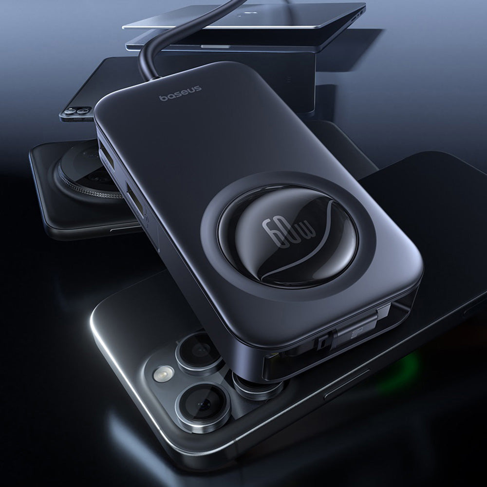 Auto nabíječka Baseus PrimeTrip VW1, 105W, 3A, 3 x USB-A - 2 x USB-C, Černá C00069000121-00