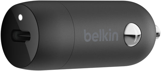 Auto nabíječka Belkin BoostCharge, 30W, 3A, 1 x USB-C, černá CCA004btBK
