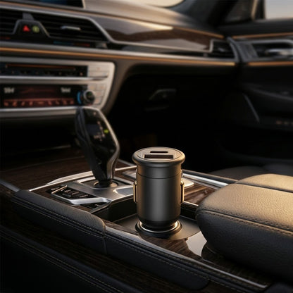 Auto nabíječka Blueo, 35W, 3A, 1 x USB-A - 1 x USB-C, Šedá