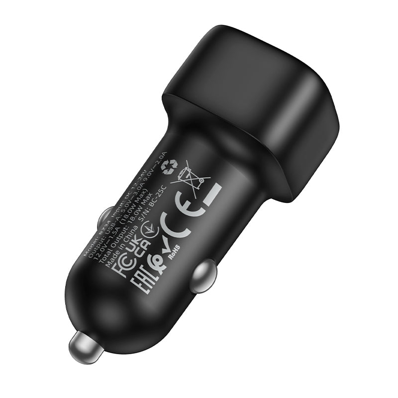 Autonabíječka Borofone BZ34 Cloud, 18W, 3A, 1 x USB-A, Černá