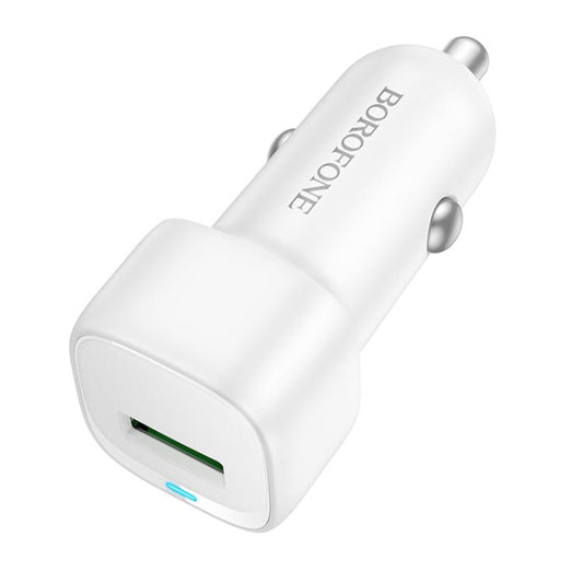 Borofone BZ34 Cloud Car Charger, 18W, 3A, 1 x USB-A, White
