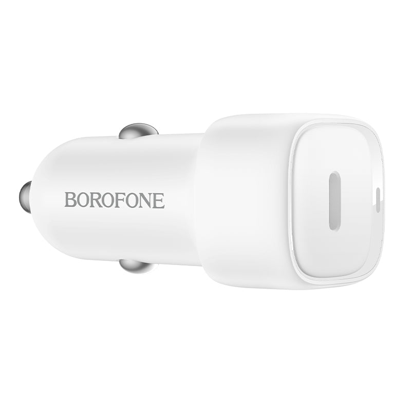 Auto nabíječka Borofone BZ34A Cloud, 20W, 3A, 1 x USB-C, Bílá