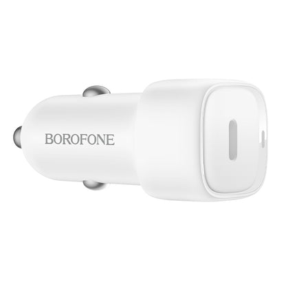 Auto nabíječka Borofone BZ34A Cloud, 20W, 3A, 1 x USB-C, Bílá