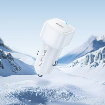 Auto nabíječka Borofone BZ34A Cloud, 20W, 3A, 1 x USB-C, Bílá