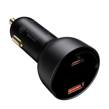 Auto nabíječka s kabelem USB-C Baseus Superme, 100W, 5A, 1 x USB-A - 1 x USB-C, Černá TZCCZX-01