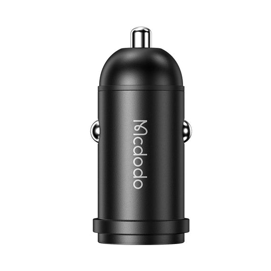 Auto nabíječka s kabelem Lightning McDodo CC-7492 Obsidian, 30W, 3A, 1 x USB-C, Černá