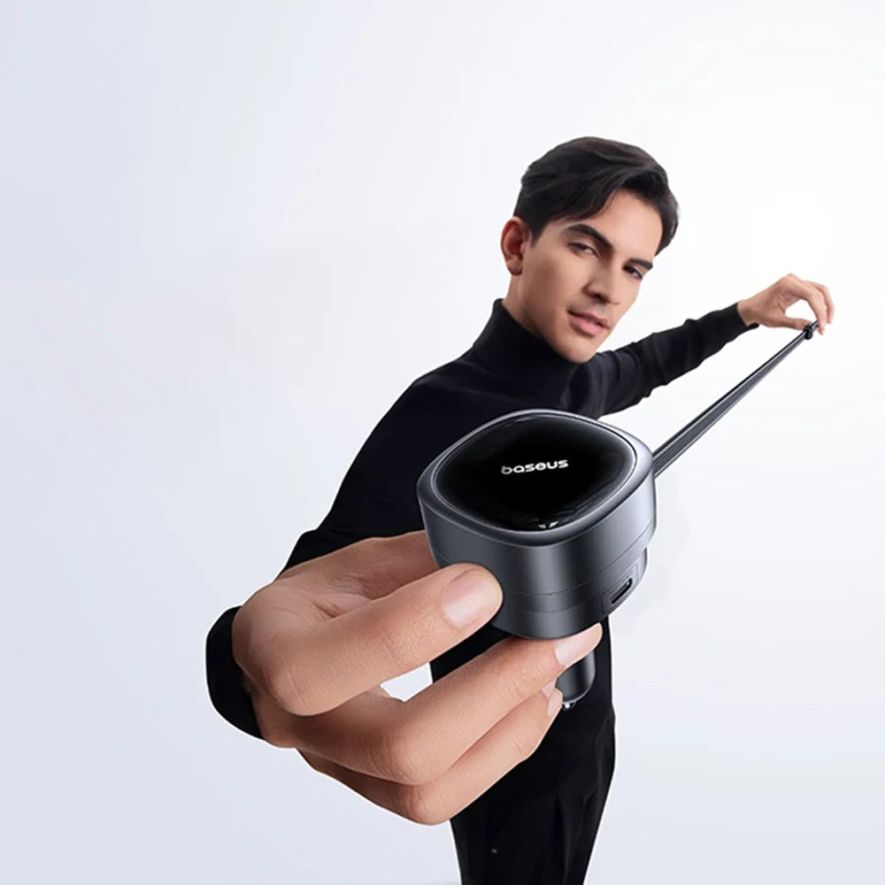 Auto nabíječka s USB-C kabelem Baseus PrimeTrip VR1, 60W, 3A, 1 x USB-A - 1 x USB-C, Černá C00069001121-00