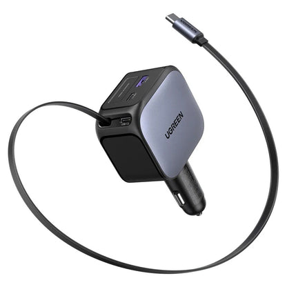 Autonabíječka s kabelem USB-C UGREEN EC604 (55910B) Nexode, 145W, 1 x USB-A - 2 x USB-C, Černá