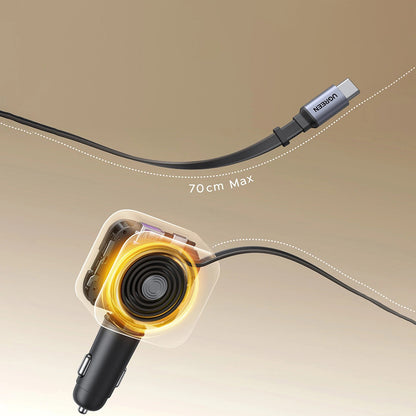 Autonabíječka s kabelem USB-C UGREEN EC604 (55910B) Nexode, 145W, 1 x USB-A - 2 x USB-C, Černá