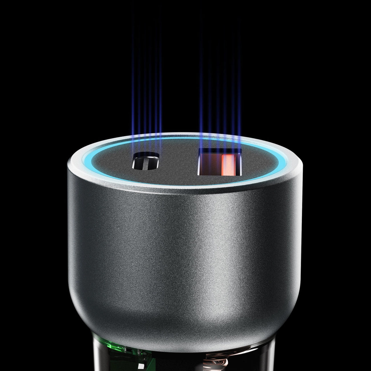 Nabíječka do auta Dudao R4T, 30W, 3A, 1 x USB-A - 1 x USB-C, šedá 