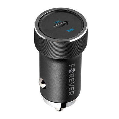 Auto nabíječka Forever CC-06, 20W, 3A, 1 x USB-C, Černá