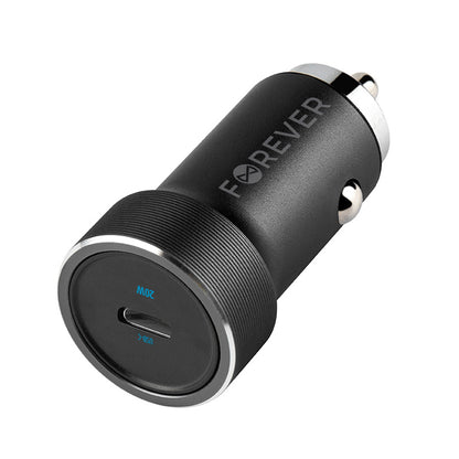 Auto nabíječka Forever CC-06, 20W, 3A, 1 x USB-C, Černá