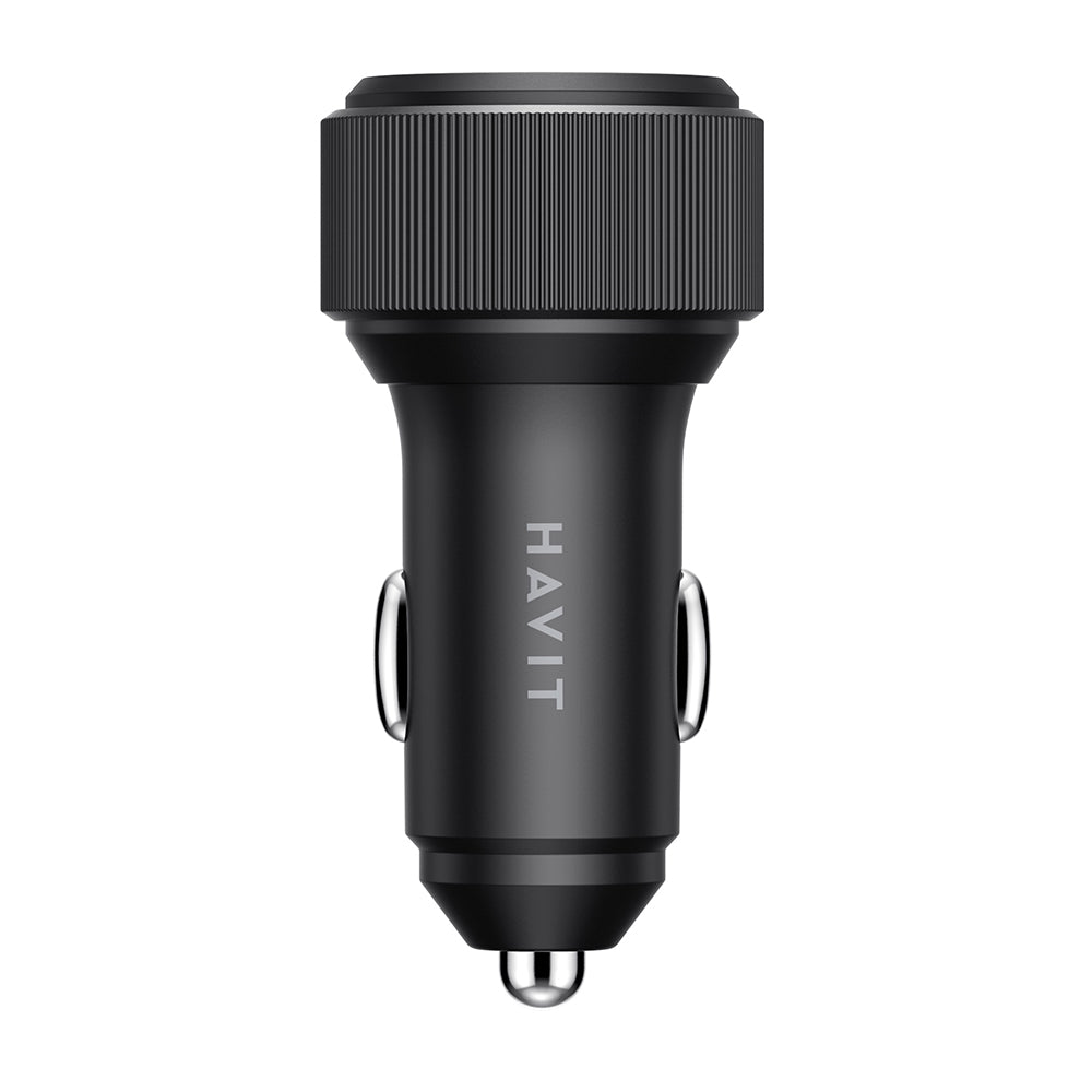 Autonabíječka HAVIT CC2014, 30W, 3A, 2 x USB-C, Černá