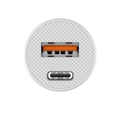 Auto nabíječka HAVIT CC2022, 20W, 3A, 1 x USB-A - 1 x USB-C, Bílá