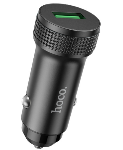 Auto nabíječka HOCO Z49A, 18W, 3A, 1 x USB-A, černá