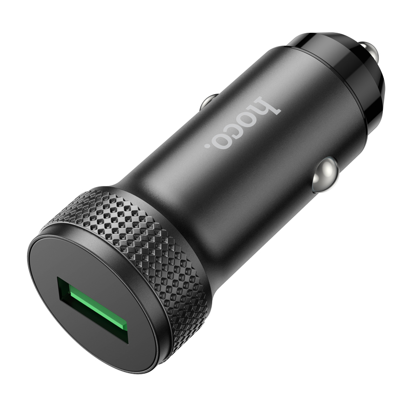 Auto nabíječka HOCO Z49A, 18W, 3A, 1 x USB-A, černá