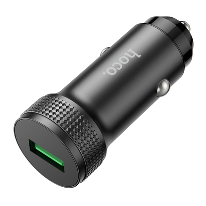 Auto nabíječka HOCO Z49A, 18W, 3A, 1 x USB-A, černá