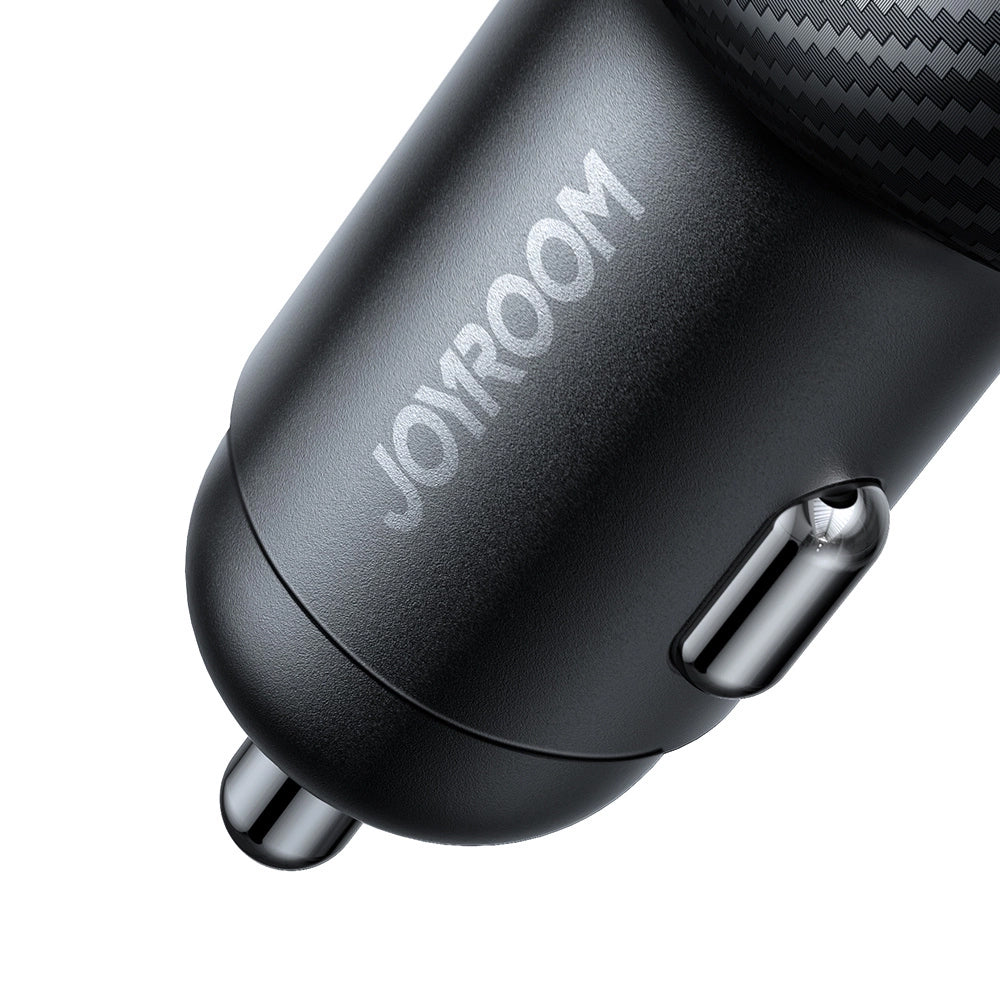 Autonabíječka Joyroom JR-CCD04, 30W, 3A, 1 x USB-A - 2 x USB-C, Černá