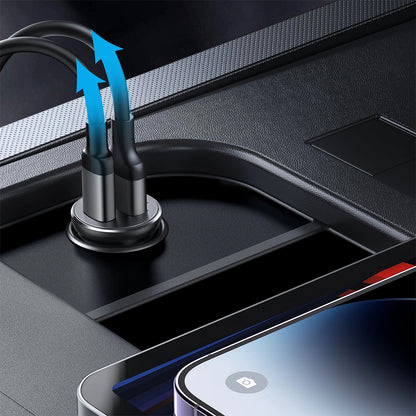 Autonabíječka Joyroom JR-CCN05, 30W, 3A, 1 x USB-A - 1 x USB-C, Černá