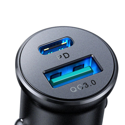 Autonabíječka Joyroom JR-CCN05, 30W, 3A, 1 x USB-A - 1 x USB-C, Černá