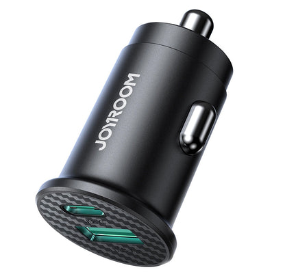 Auto nabíječka Joyroom JR-CCN16 Mini, 12W, 2.4A, 1 x USB-A - 1 x USB-C, Černá