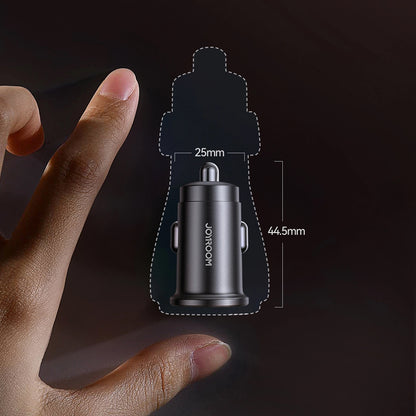 Auto nabíječka Joyroom JR-CCN16 Mini, 12W, 2.4A, 1 x USB-A - 1 x USB-C, Černá