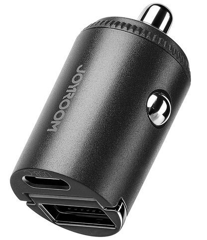Auto nabíječka Joyroom JR-CCN18, 65W, 1 x USB-A - 1 x USB-C, černá
