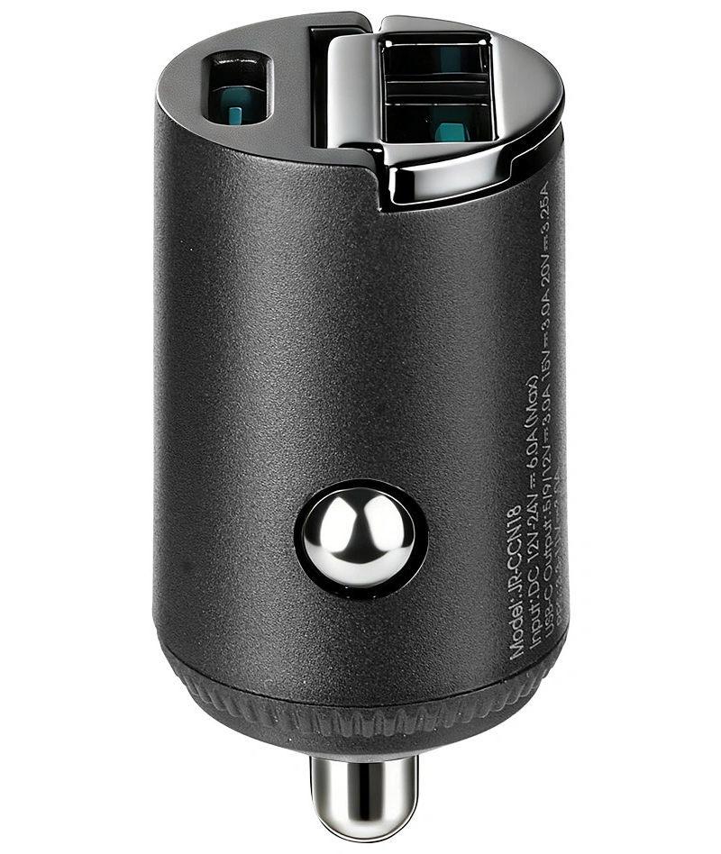 Auto nabíječka Joyroom JR-CCN18, 65W, 1 x USB-A - 1 x USB-C, černá