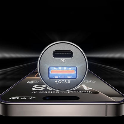 Autonabíječka Lisen, 51W, 3A, 1 x USB-A - 1 x USB-C, Sada 2 kusy, Černá YL0223080037