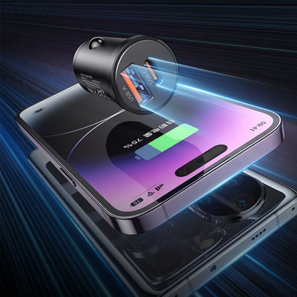 Auto nabíječka McDodo CC-2320 Cool, 33W, 3A, 1 x USB-A - 1 x USB-C, Černá