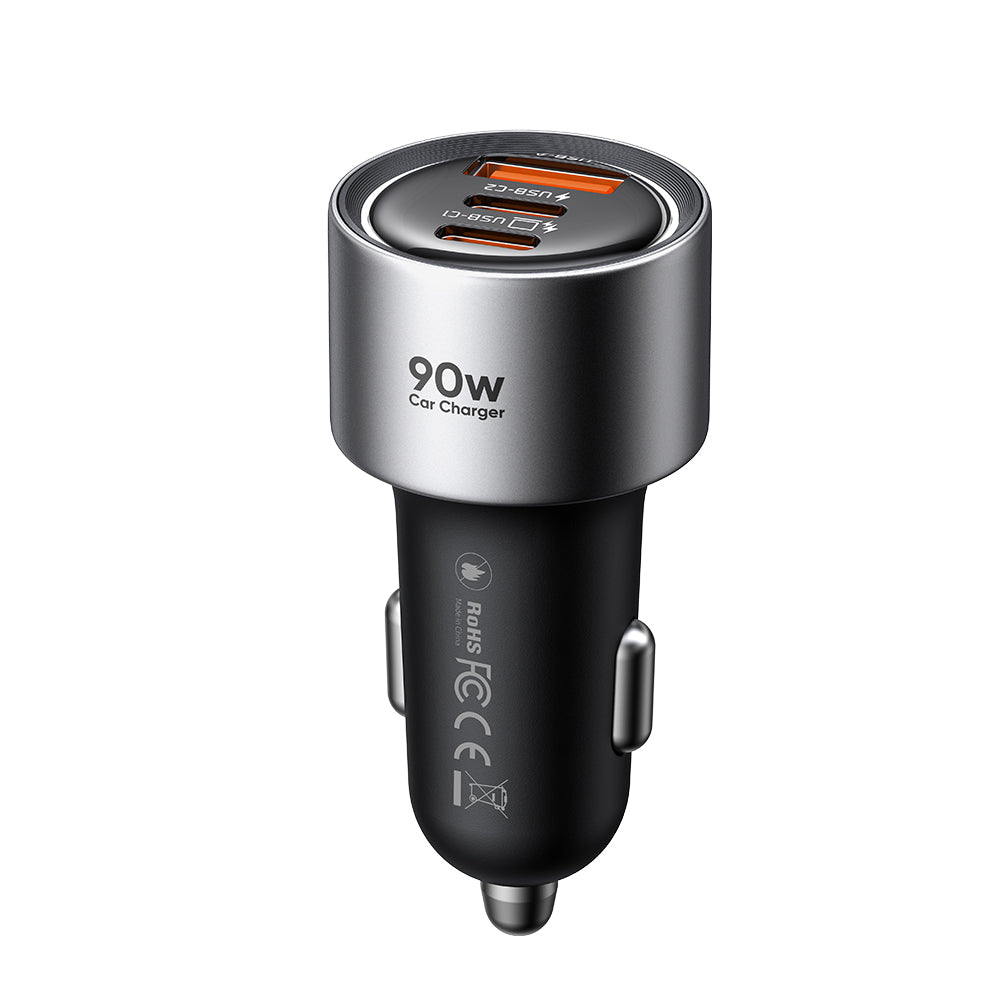 Auto nabíječka McDodo CC-3110 Gana, 90W, 3A, 1 x USB-A - 2 x USB-C, černá
