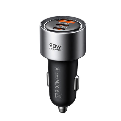 Auto nabíječka McDodo CC-3110 Gana, 90W, 3A, 1 x USB-A - 2 x USB-C, černá
