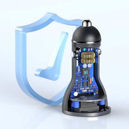 Auto nabíječka McDodo CC-5670 Display, 95W, 5A, 1 x USB-A - 1 x USB-C, Černá