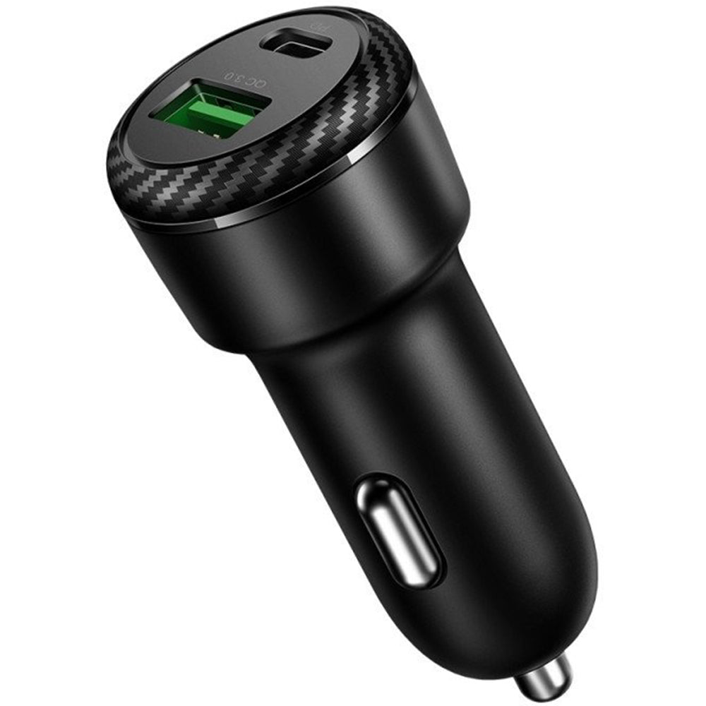 Auto nabíječka McDodo CC-5970, 38W, 3A, 1 x USB-A - 1 x USB-C, Černá