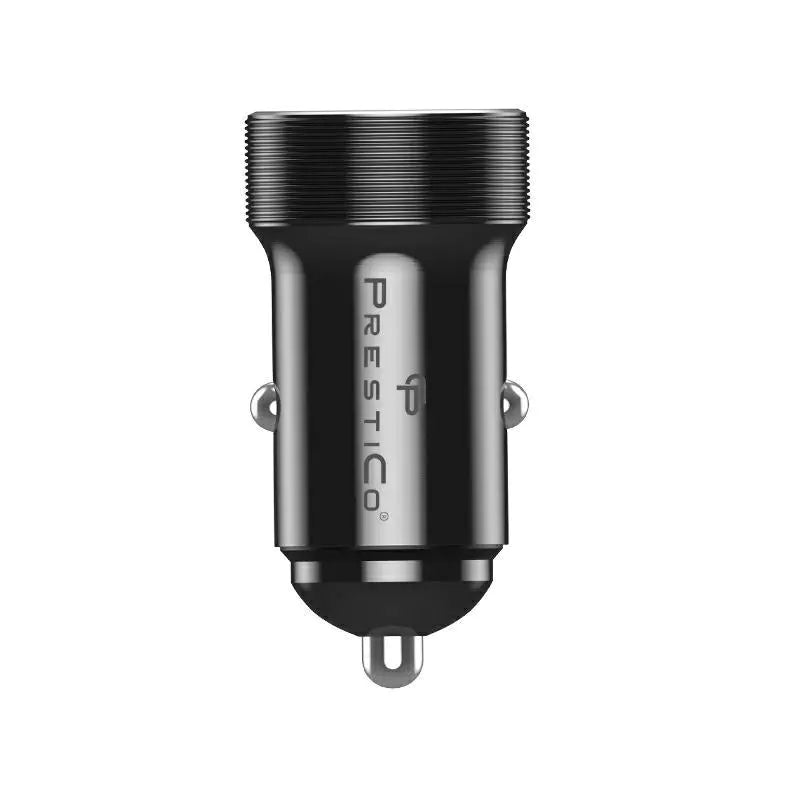 Auto nabíječka Prestico K2A, 20W, 3A, 1 x USB-A - 1 x USB-C, Černá