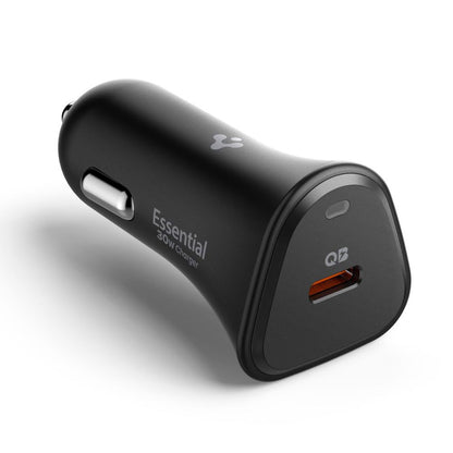 Auto nabíječka Spigen EV301 Essential, 30W, 3A, 1 x USB-C, Černá