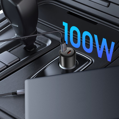 Auto nabíječka Tech-Protect CC03, 100W, 3,25A, 2 x USB-C, černá