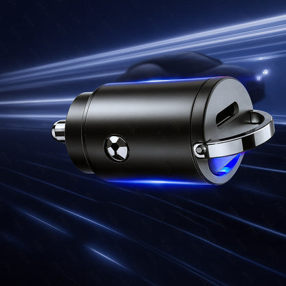 Auto nabíječka Techsuit C5 NanoVolt, 30W, 3A, 1 x USB-C, Černá