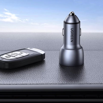 Nabíječka do auta UGREEN CD213, 36W, 3A, 2 x USB-A, šedá 