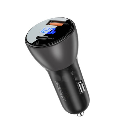 Auto nabíječka Acefast B6, 63W, 3,6A, 1 x USB-A - 1 x USB-C, černá