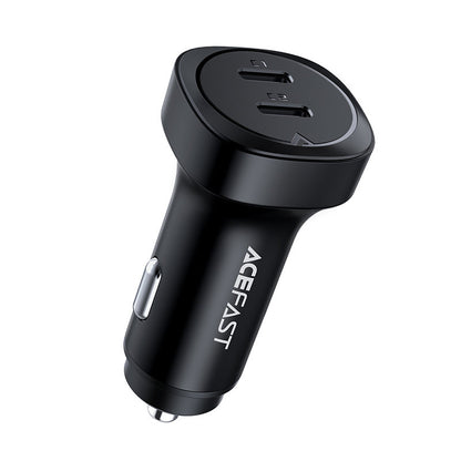 Auto nabíječka Acefast B2, 72W, 3A, 2 x USB-C, Černá