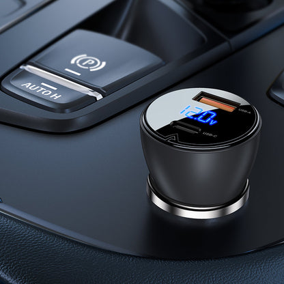 Auto nabíječka Acefast B6, 63W, 3,6A, 1 x USB-A - 1 x USB-C, černá
