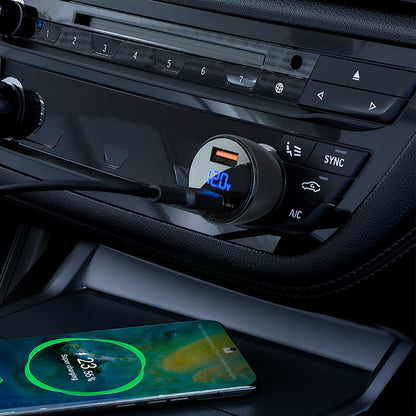 Auto nabíječka Acefast B6, 63W, 3,6A, 1 x USB-A - 1 x USB-C, černá