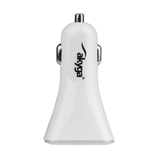 Auto nabíječka Akyga AK-CH-09, 10W, 2A, 4 x USB-A, bílá