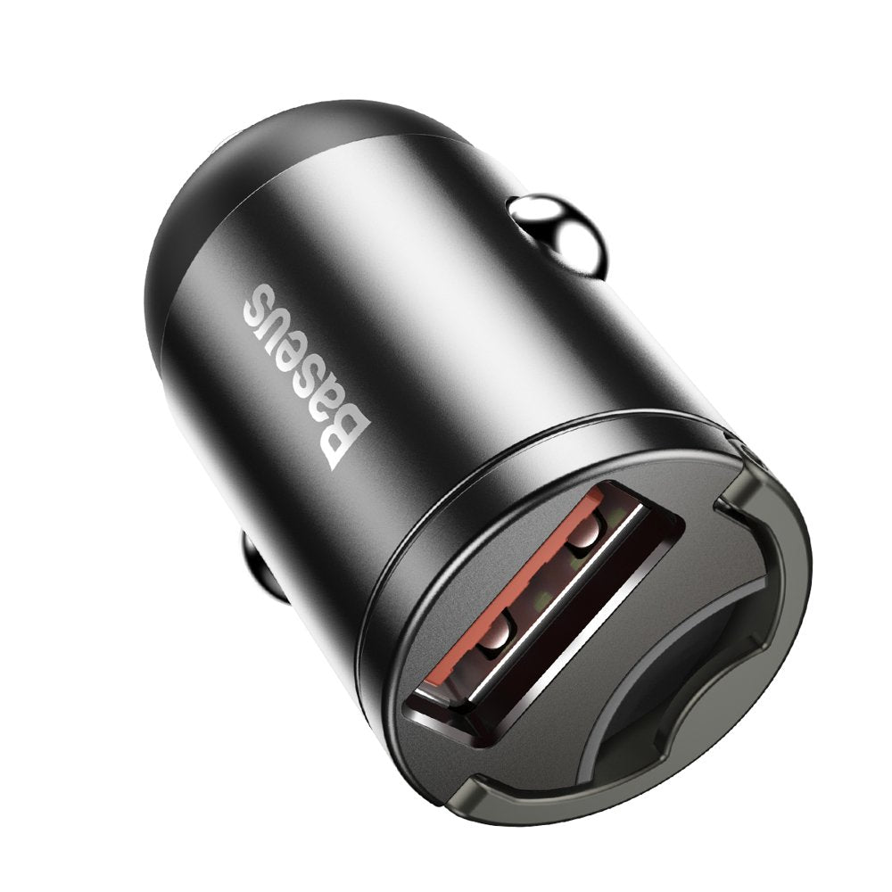 Auto nabíječka Baseus Star Mini, 30W, 3A, 1 x USB-A, Šedá VCHX-A0G
