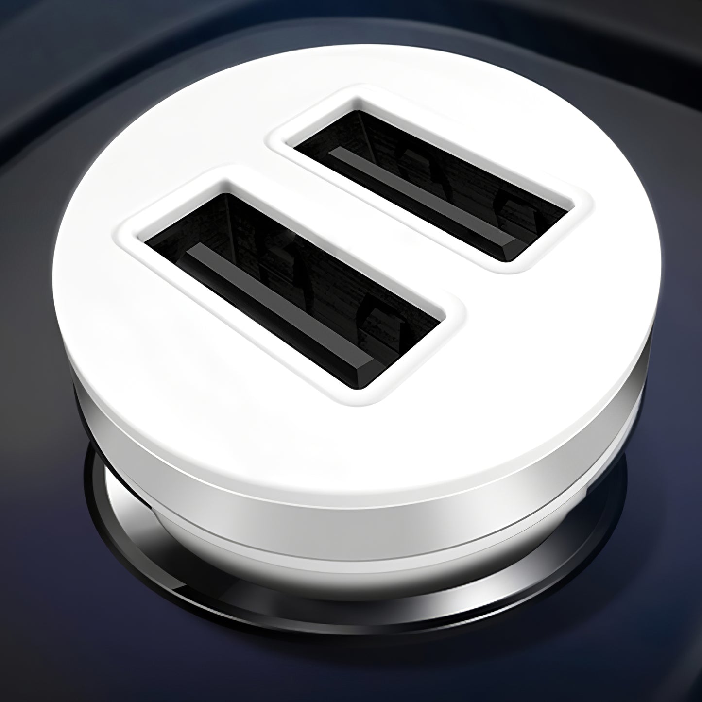 Auto nabíječka XO Design CC-18, 10.5W, 2.1A, 2 x USB-A, Bílá