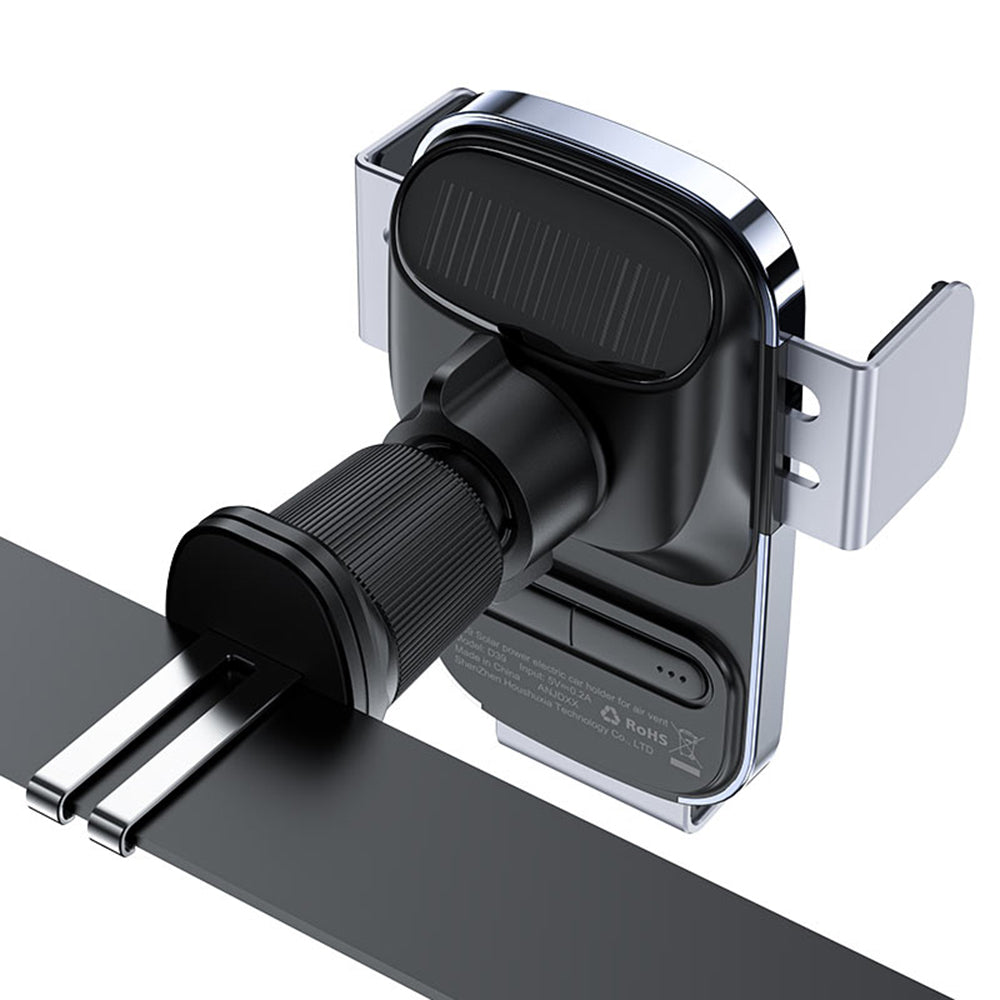 Bezdrátová auto nabíječka Acefast D39 se solárním panelem, 15W, 1.67A, černá