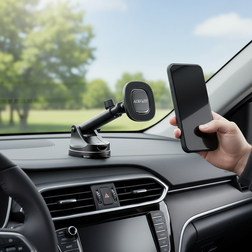 Bezdrátová autonabíječka Acefast D47, 15W, 1.67A, černá